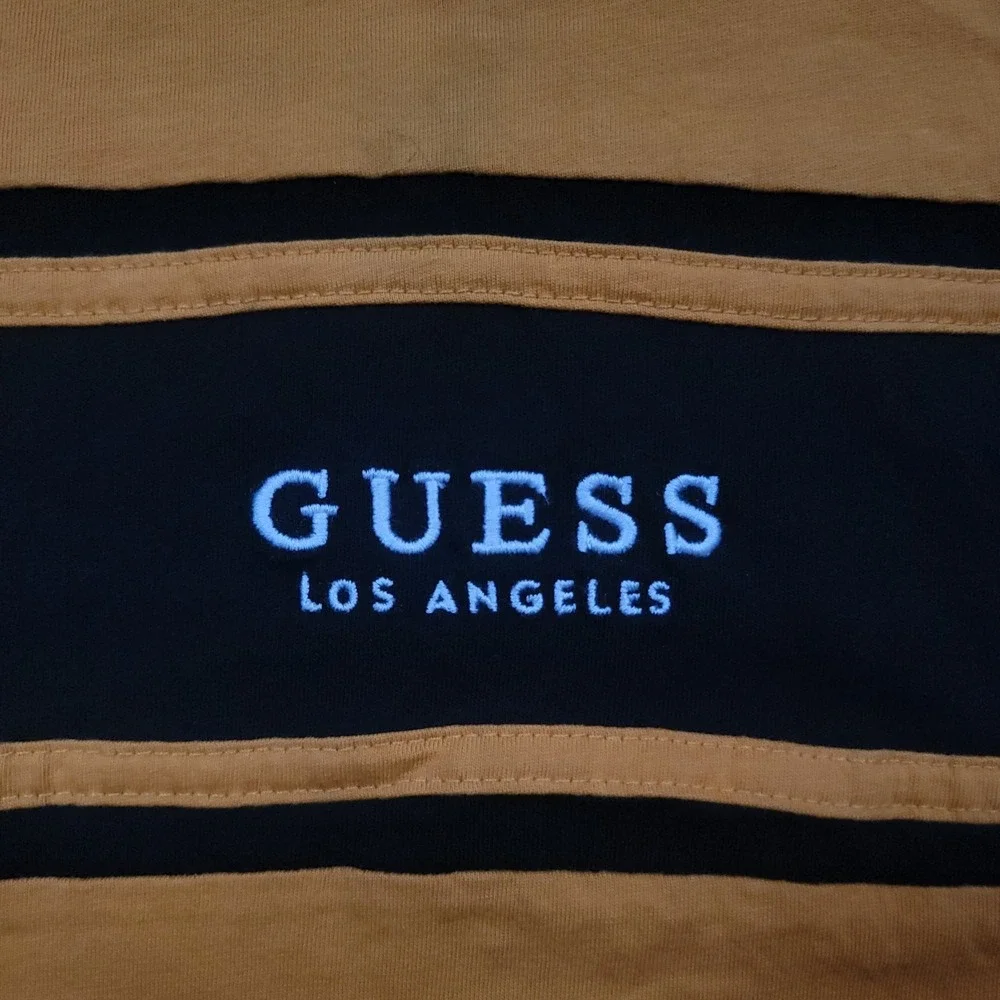 Guess Mens Yellow‎ Short Sleeve Crew Neck Pullover T-Shirt Size Large - Picture 3 of 11